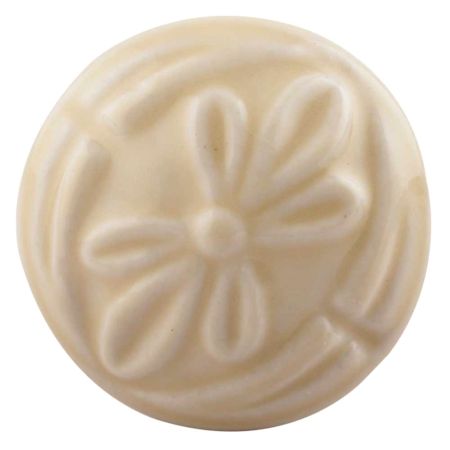 Cream Anemone Ceramic Flower Furniture Knobs Online